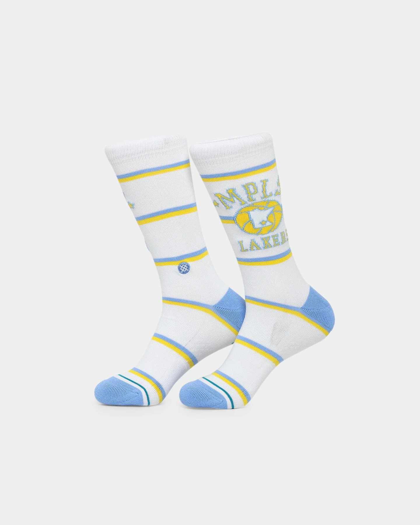 Stance X Los Angeles Lakers Classics Socks White 3 Stance X Los Angeles Lakers Classics Socks White