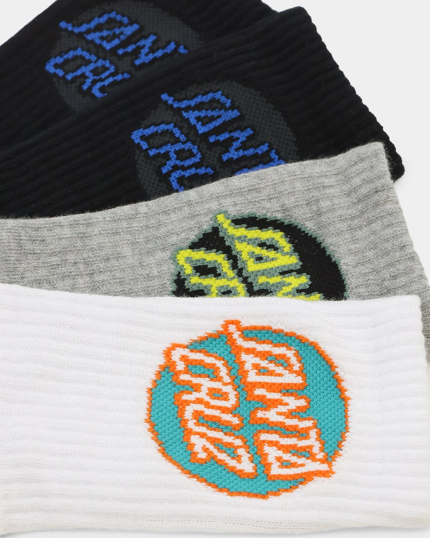 Santa Cruz Kids' Other Dot Crew Socks 4 Pack Multi-coloured 4 Santa Cruz Kids' Other Dot Crew Socks 4 Pack Multi-coloured - Image 2