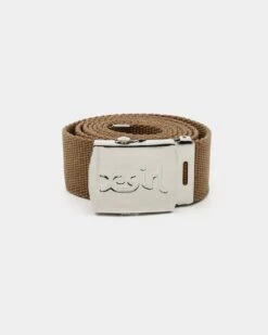 X-Girl Mills Logo Web Belt Brown