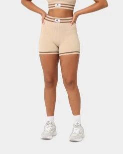 Champion Women's LFS Seamless Biker Shorts Latte