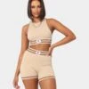 Champion Women's LFS Seamless Racer Crop Latte -Fashion Clothing Store 06009876 YL421 womens 010