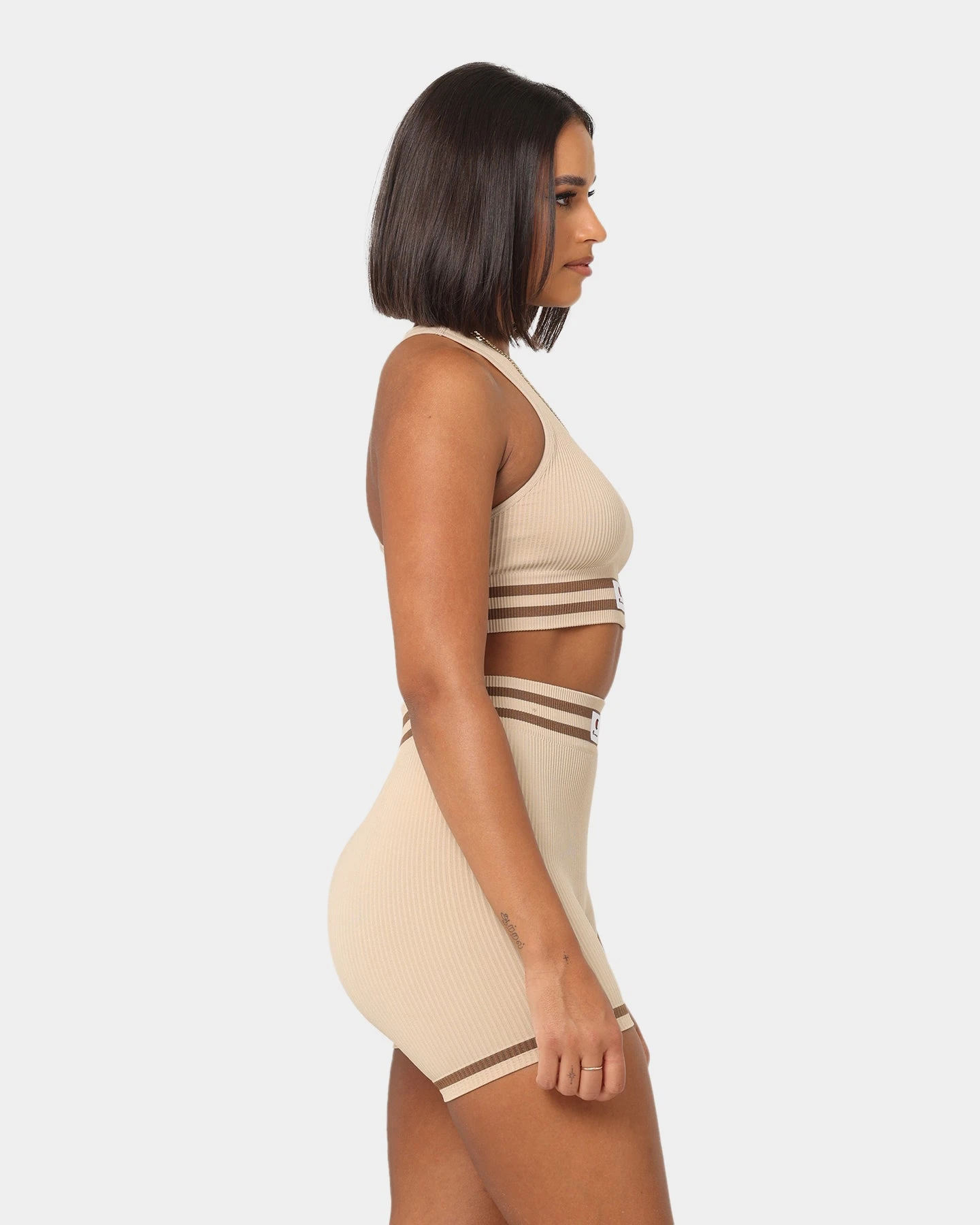 Champion Women's LFS Seamless Racer Crop Latte 7 Champion Women's LFS Seamless Racer Crop Latte - Image 5