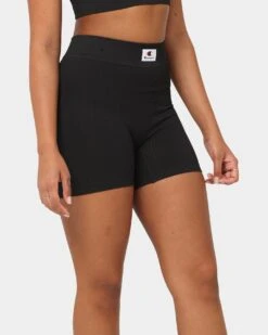 Champion Women's LFS Seamless Biker Shorts Black -Fashion Clothing Store 06009878 YB001 womens 030