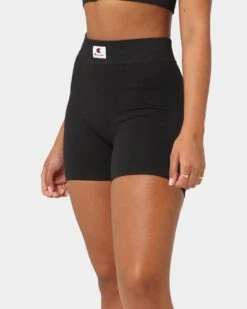 Champion Women's LFS Seamless Biker Shorts Black -Fashion Clothing Store 06009878 YB001 womens 040