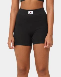 Champion Women's LFS Seamless Biker Shorts Black -Fashion Clothing Store 06009878 YB001 womens 070