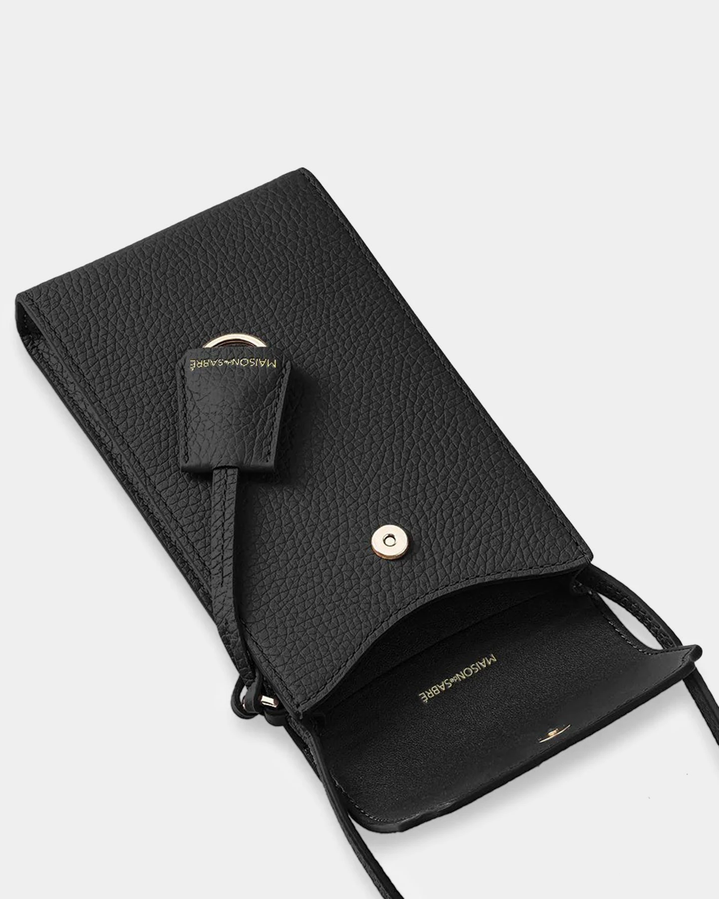 Maison De Sabre The Crossbody Phone Pouch Black Caviar 9 Maison De Sabre The Crossbody Phone Pouch Black Caviar - Image 7