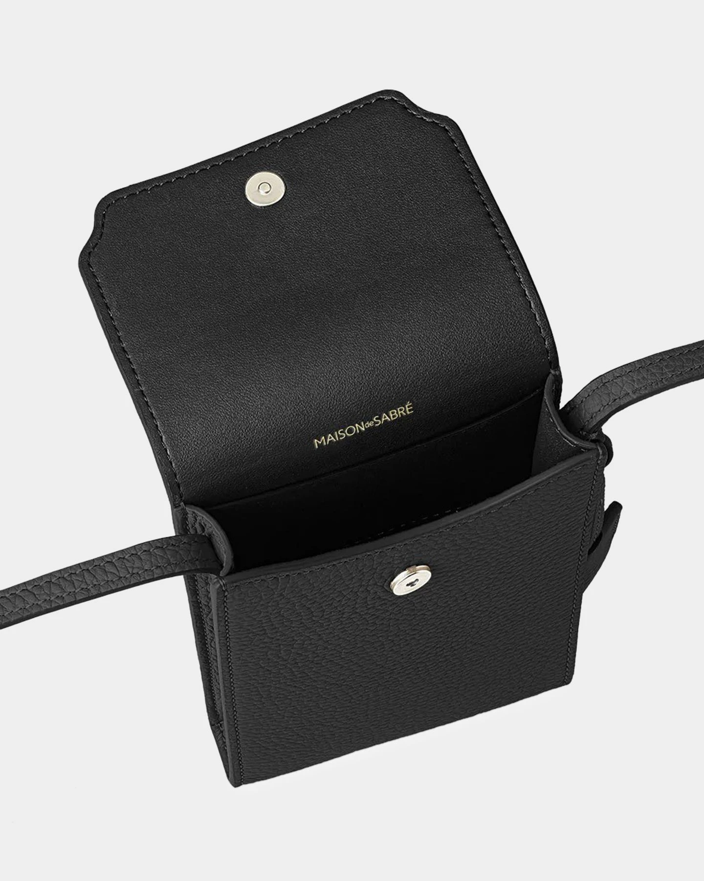 Maison De Sabre The Crossbody Phone Pouch Black Caviar 10 Maison De Sabre The Crossbody Phone Pouch Black Caviar - Image 8