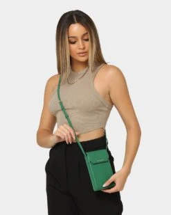 Maison De Sabre The Crossbody Phone Pouch Emerald Green