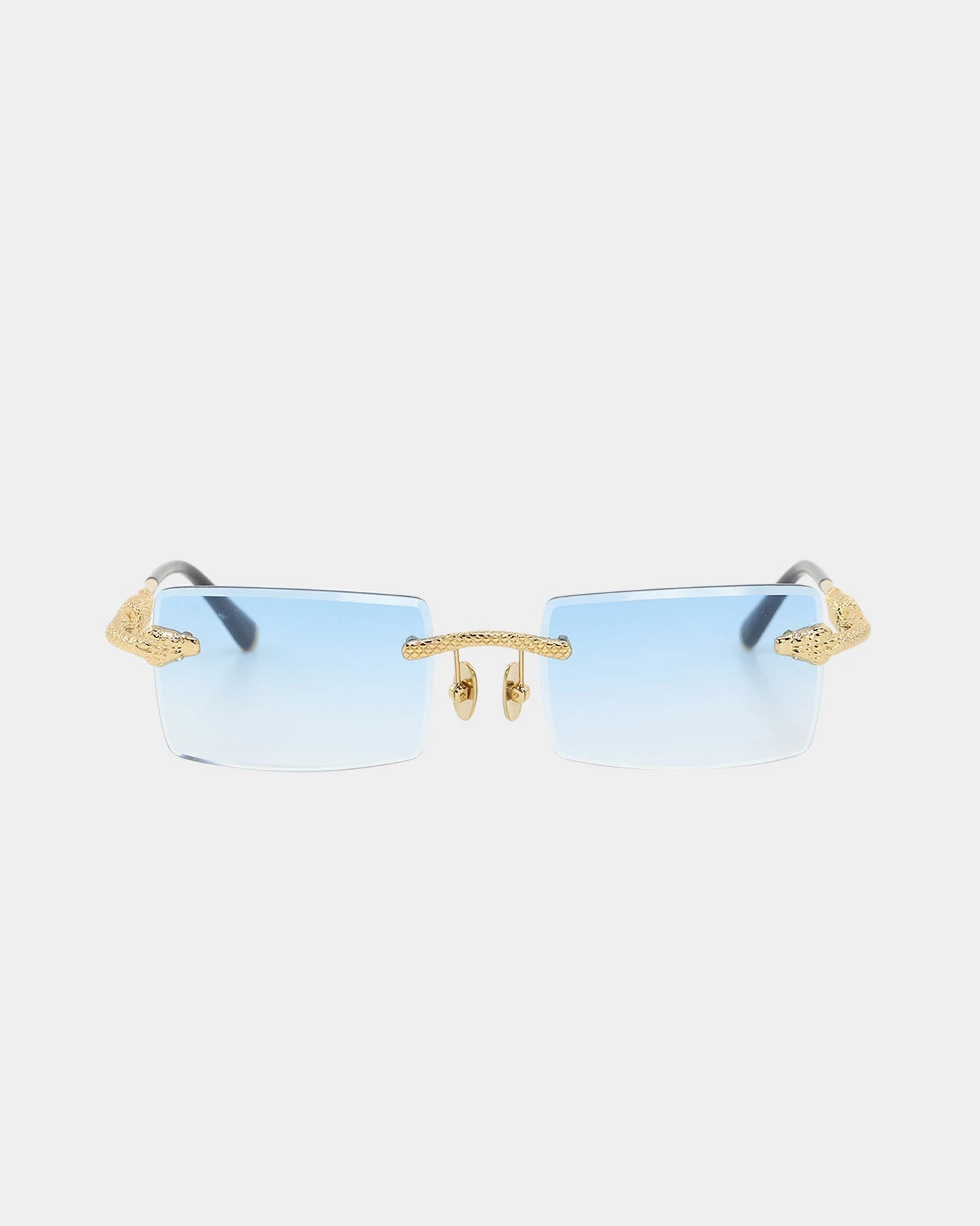James Oro Blue Tint Serpent Authentic Sunglasses Gold/Blue 5 James Oro Blue Tint Serpent Authentic Sunglasses Gold/Blue - Image 3