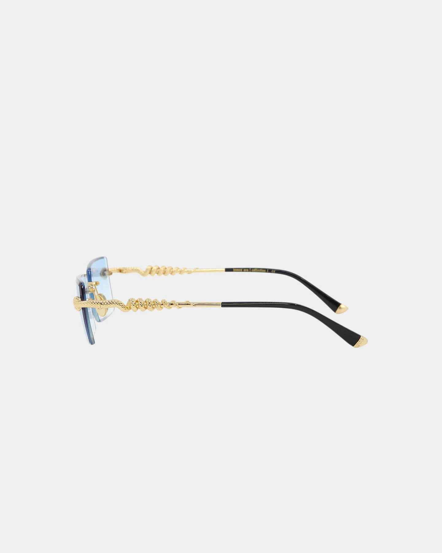 James Oro Blue Tint Serpent Authentic Sunglasses Gold/Blue 8 James Oro Blue Tint Serpent Authentic Sunglasses Gold/Blue - Image 6