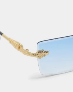 James Oro Blue Tint Serpent Authentic Sunglasses Gold/Blue 25 James Oro Blue Tint Serpent Authentic Sunglasses Gold/Blue -Fashion Clothing Store 06010178 YG219 default 0060