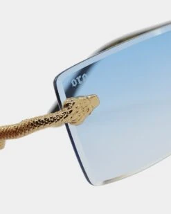 James Oro Blue Tint Serpent Authentic Sunglasses Gold/Blue 27 James Oro Blue Tint Serpent Authentic Sunglasses Gold/Blue -Fashion Clothing Store 06010178 YG219 default 0080
