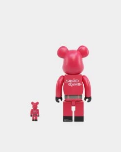 Medicom Toy Be@rbrick X Squid Games Circle Guard 100% & 400% Figure Set Red/Black -Fashion Clothing Store 06010246 YR010 default 0030