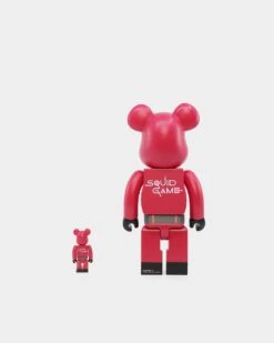 Medicom Toy Be@rbrick X Squid Games Triangle Guard 100% & 400% Figure Set Red/Black -Fashion Clothing Store 06010251 YR010 default 0030