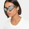 Balenciaga Balengiaga BB0202S002 Sunglasses Silver 2 Balenciaga Balengiaga BB0202S002 Sunglasses Silver -Fashion Clothing Store 06010265 YS001 womens 009