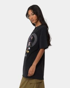 Disney Kingdom Hearts Vintage T-Shirt Washed Black -Fashion Clothing Store 08001161 YW607 womens 0060