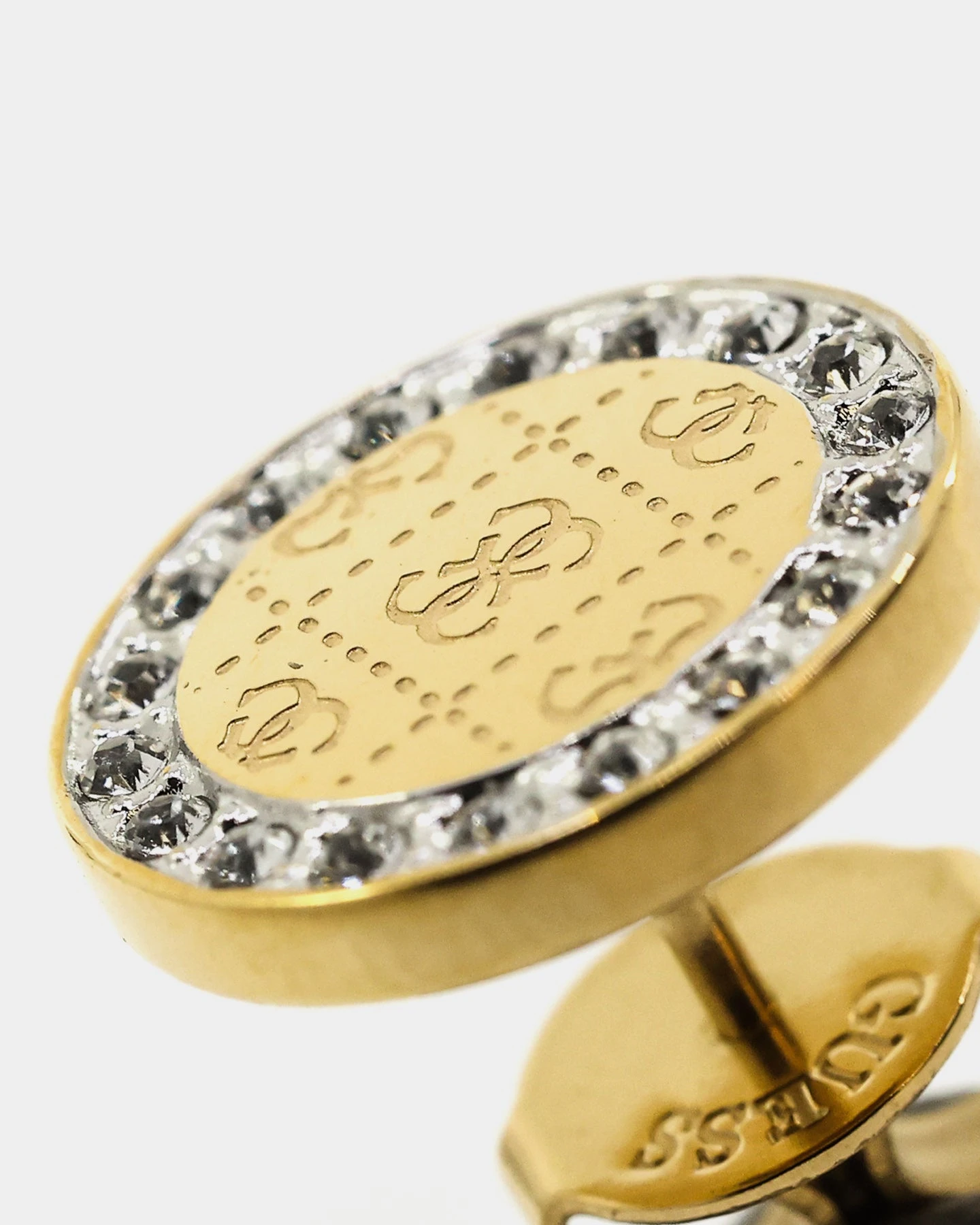 Guess Mainline Women's Coin And Crystal Stud Earrings Gold 10 Guess Mainline Women's Coin And Crystal Stud Earrings Gold - Image 8