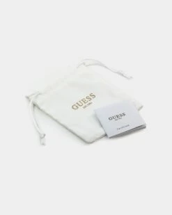 Guess Mainline Women's Single Chain Tag 15-17" Choker Necklace Silver -Fashion Clothing Store 09000036 YS001 default 00080