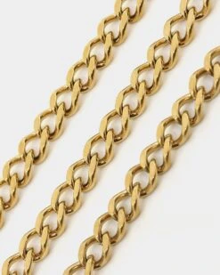 Guess Mainline Women's Pave Bold 16-18" Choker Necklace Gold -Fashion Clothing Store 09000042 YG200 default 00040