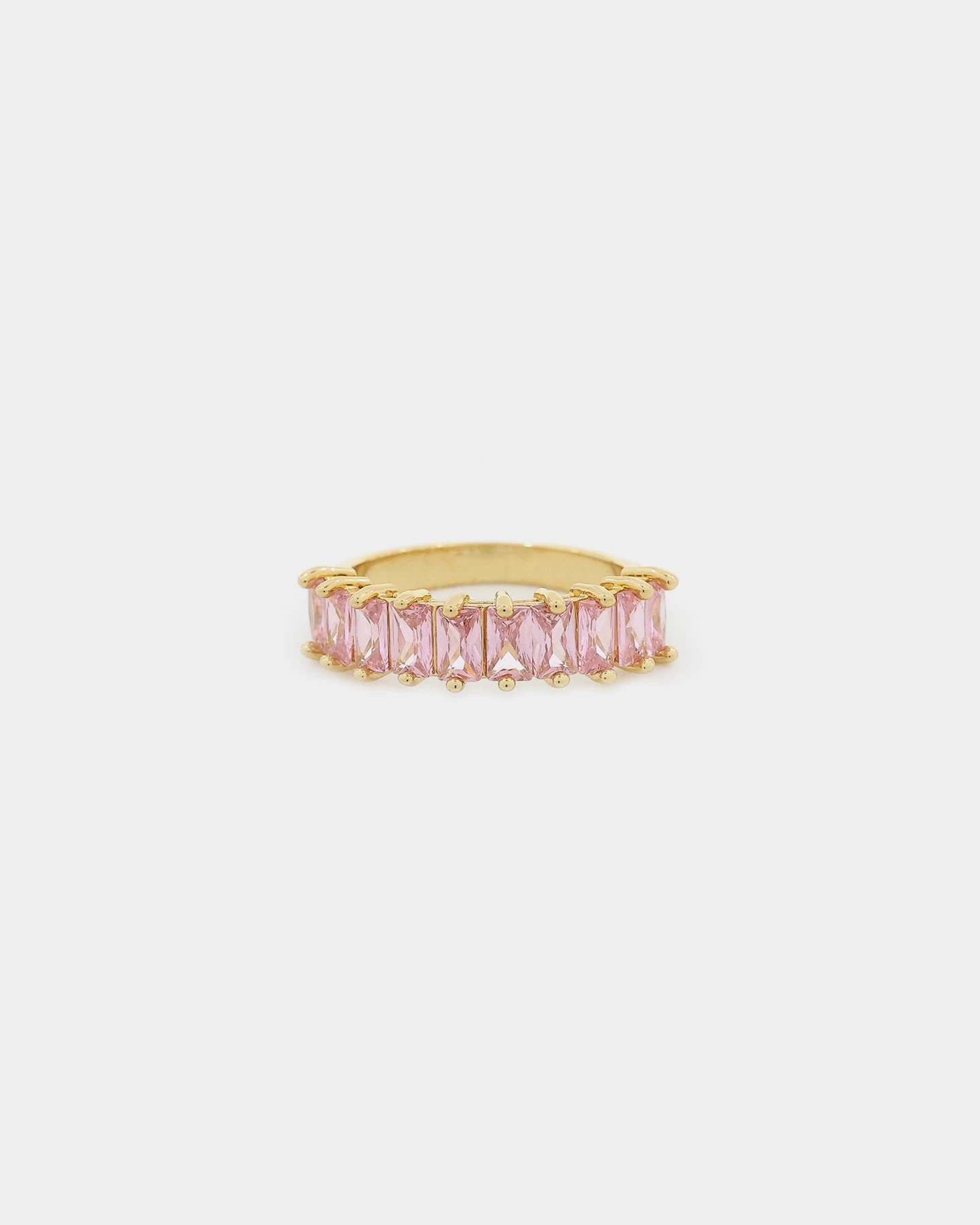 Raising Hell Women's Baquette Ring Iced Pink 4 Raising Hell Women's Baquette Ring Iced Pink - Image 2
