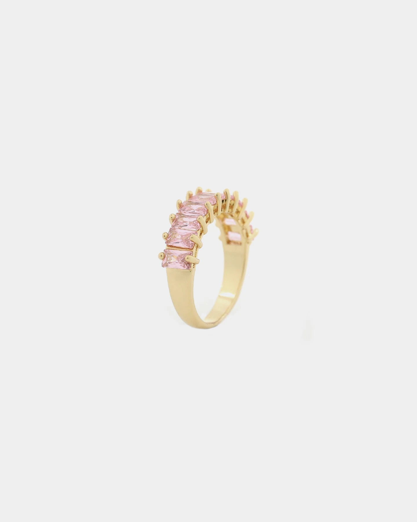 Raising Hell Women's Baquette Ring Iced Pink 8 Raising Hell Women's Baquette Ring Iced Pink - Image 6