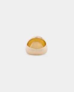 Wild For The Weekend Baller Basketball Signet Ring (Medium) Gold -Fashion Clothing Store 09000131 YG200 default 00050