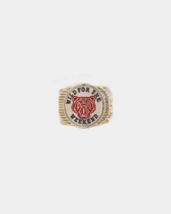 Wild For The Weekend Baller Bear Coin Signet Ring (Medium) Gold