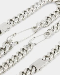 Loiter Safety Pin Double Chain Necklace Pack Silver 15 Loiter Safety Pin Double Chain Necklace Pack Silver -Fashion Clothing Store 09000189 YS001 default 0020 93b66882 e3a4 4185 aeea 214b1cf5af70