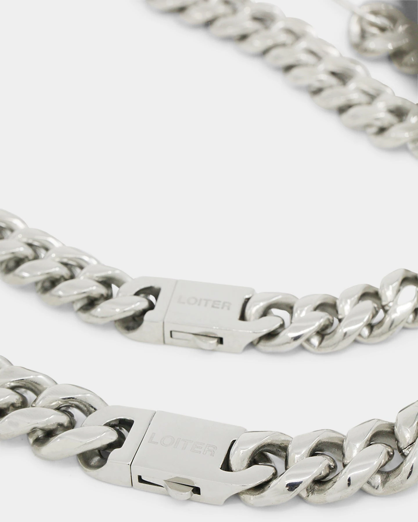 Loiter Safety Pin Double Chain Necklace Pack Silver 10 Loiter Safety Pin Double Chain Necklace Pack Silver - Image 8