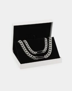 Loiter Safety Pin Double Chain Necklace Pack Silver 20 Loiter Safety Pin Double Chain Necklace Pack Silver -Fashion Clothing Store 09000189 YS001 default 0080 02c018b2 076a 4a17 b2a0 397ab781b419