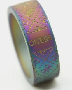 Guess Mainline 8MM X 21MM 4G Pattern Ring Iridescent -Fashion Clothing Store 09000216 YI056 default 0020