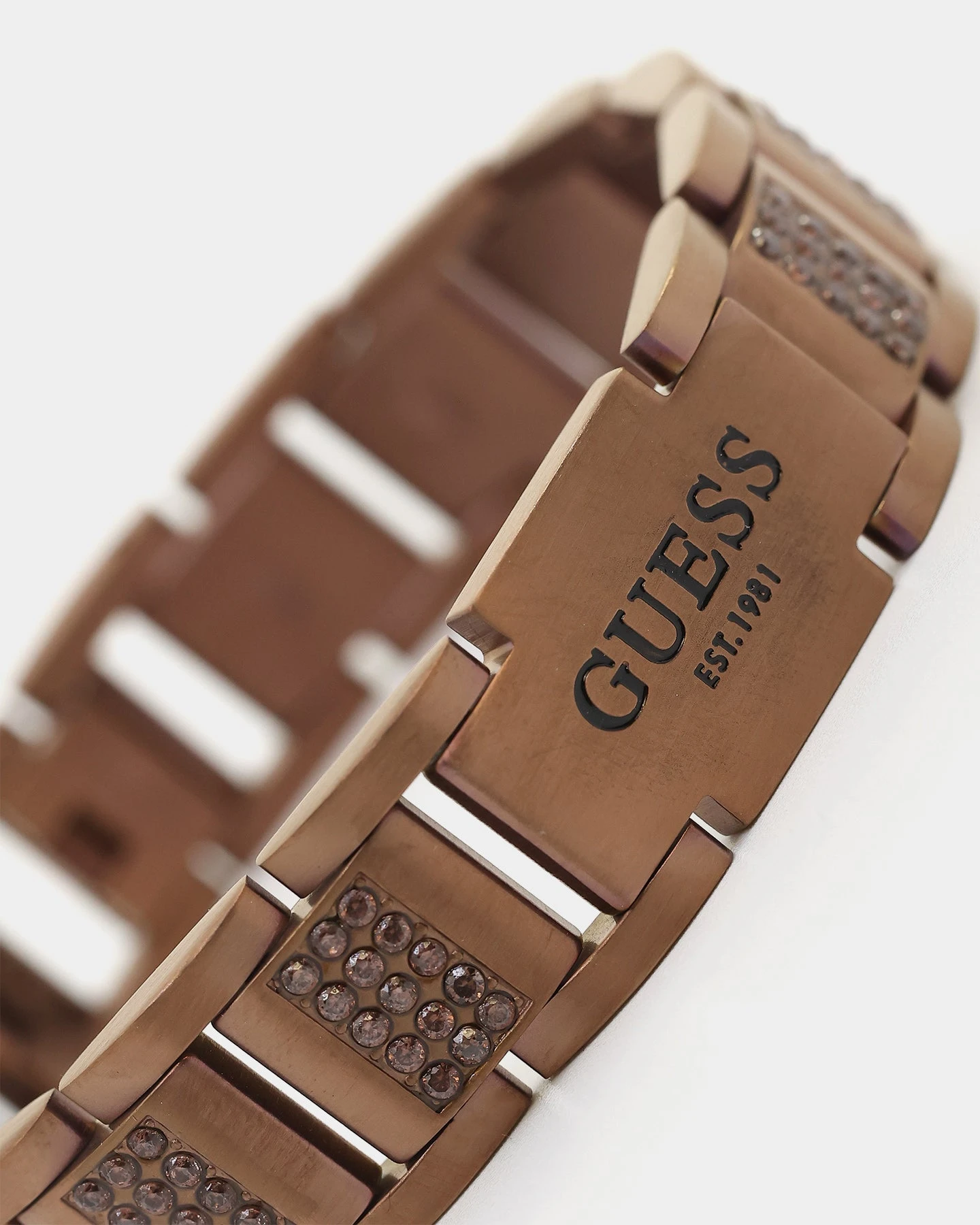 Guess Mainline Frontier 15mm Bracelet Chocolate Brown 6 Guess Mainline Frontier 15mm Bracelet Chocolate Brown - Image 4