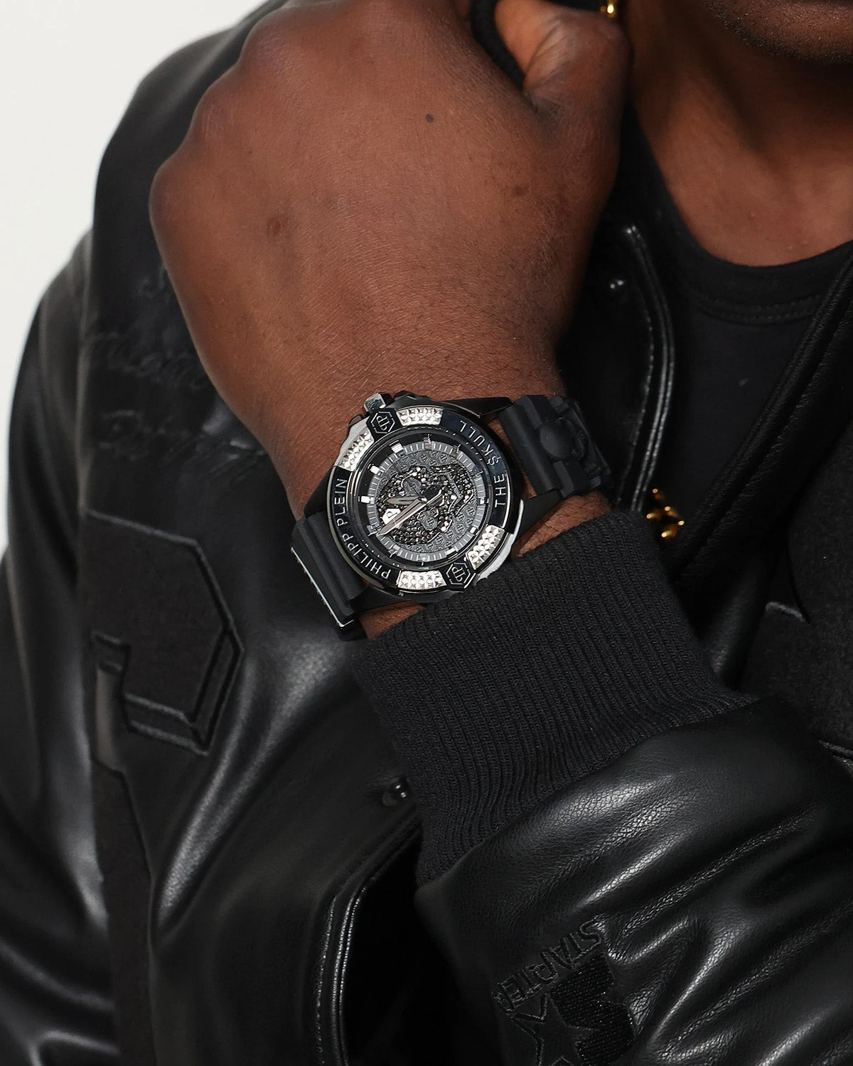 Philipp Plein The $kull Crystal Watch Black/Black 6 Philipp Plein The $kull Crystal Watch Black/Black - Image 4