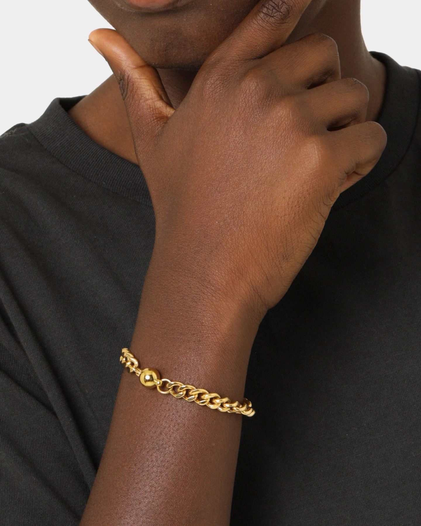 Shortie Kids' Classic Cuban 6mm Bracelet Gold 6 Shortie Kids' Classic Cuban 6mm Bracelet Gold - Image 4