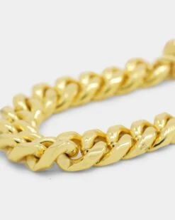 Shortie Kids' Classic Cuban 12mm Bracelet Gold -Fashion Clothing Store 09000391 YG200 default 0040