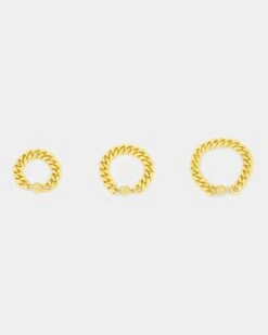 Shortie Kids' Classic Cuban 12mm Bracelet Gold -Fashion Clothing Store 09000391 YG200 default 0060