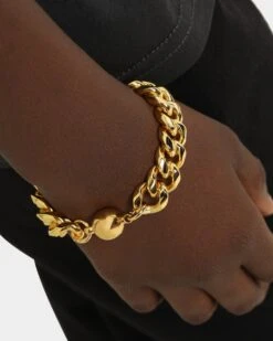 Shortie Kids' Classic Cuban 12mm Bracelet Gold -Fashion Clothing Store 09000391 YG200 default 032