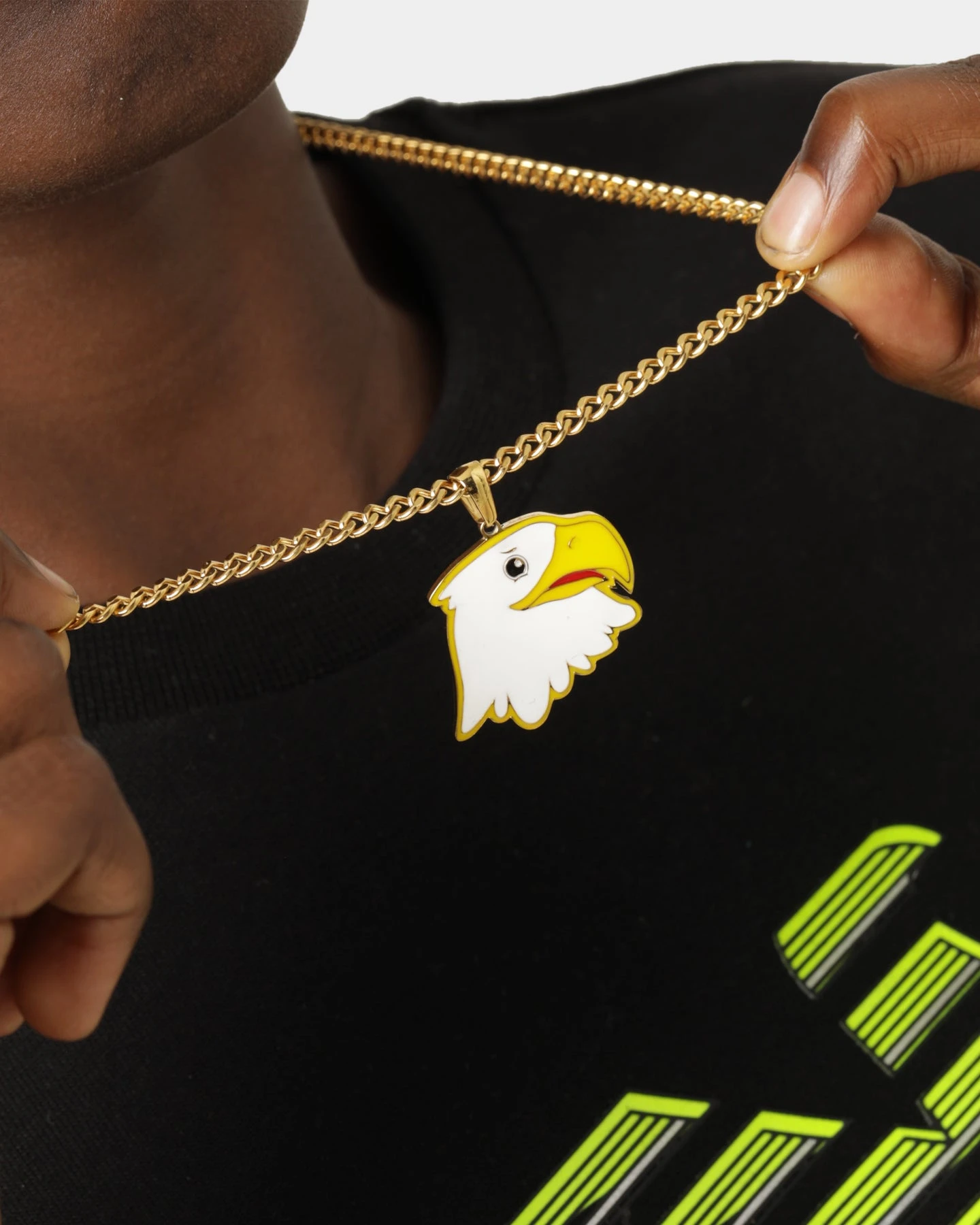 Shortie Kids' The Eagle Pendant Chain Gold 6 Shortie Kids' The Eagle Pendant Chain Gold - Image 4