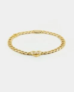 Raising Hell Women's Love Your Girl Chain Gold/White -Fashion Clothing Store 09000488 YG217 default 0030