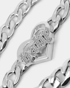 Raising Hell Women's Love Your Girl Chain Iced White Gold -Fashion Clothing Store 09000488 YI040 default 0030