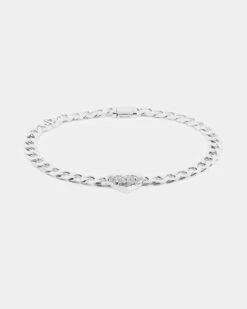 Raising Hell Women's Love Your Girl Chain Iced White Gold -Fashion Clothing Store 09000488 YI040 default 0040