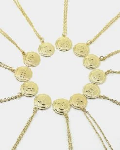 Raising Hell Women's Petit Zodiac Necklace Gold