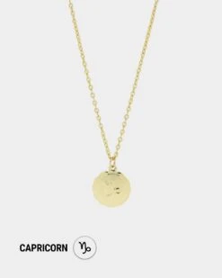 Raising Hell Women's Petit Zodiac Necklace Gold -Fashion Clothing Store 09000537 YG200 default 00020
