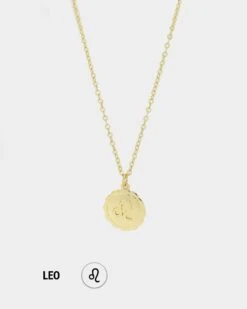 Raising Hell Women's Petit Zodiac Necklace Gold -Fashion Clothing Store 09000537 YG200 default 00090