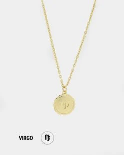 Raising Hell Women's Petit Zodiac Necklace Gold -Fashion Clothing Store 09000537 YG200 default 00100