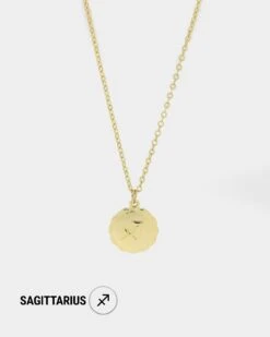 Raising Hell Women's Petit Zodiac Necklace Gold -Fashion Clothing Store 09000537 YG200 default 00130