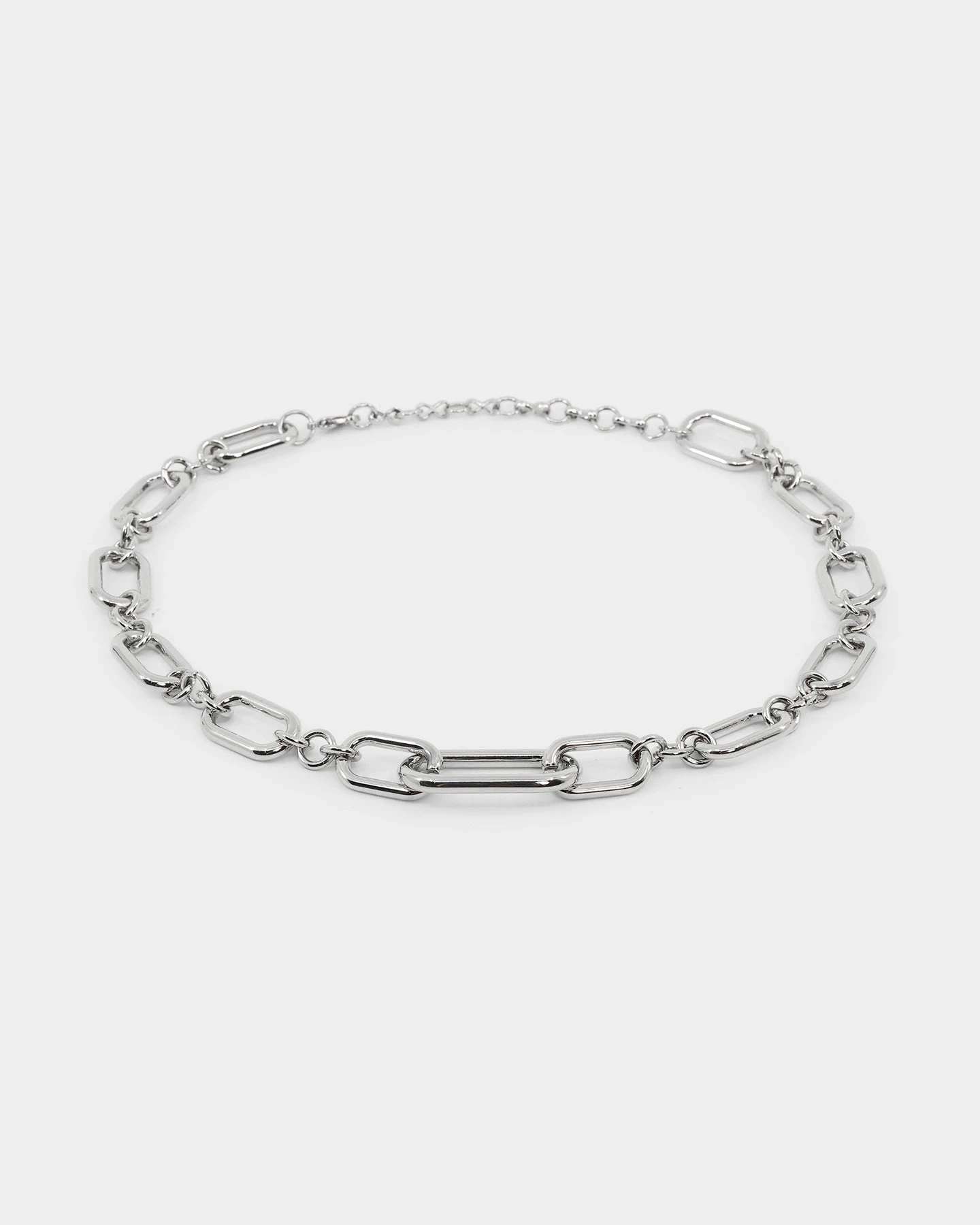 Raising Hell Women's Thick Link Chain White Gold 7 Raising Hell Women's Thick Link Chain White Gold - Image 5