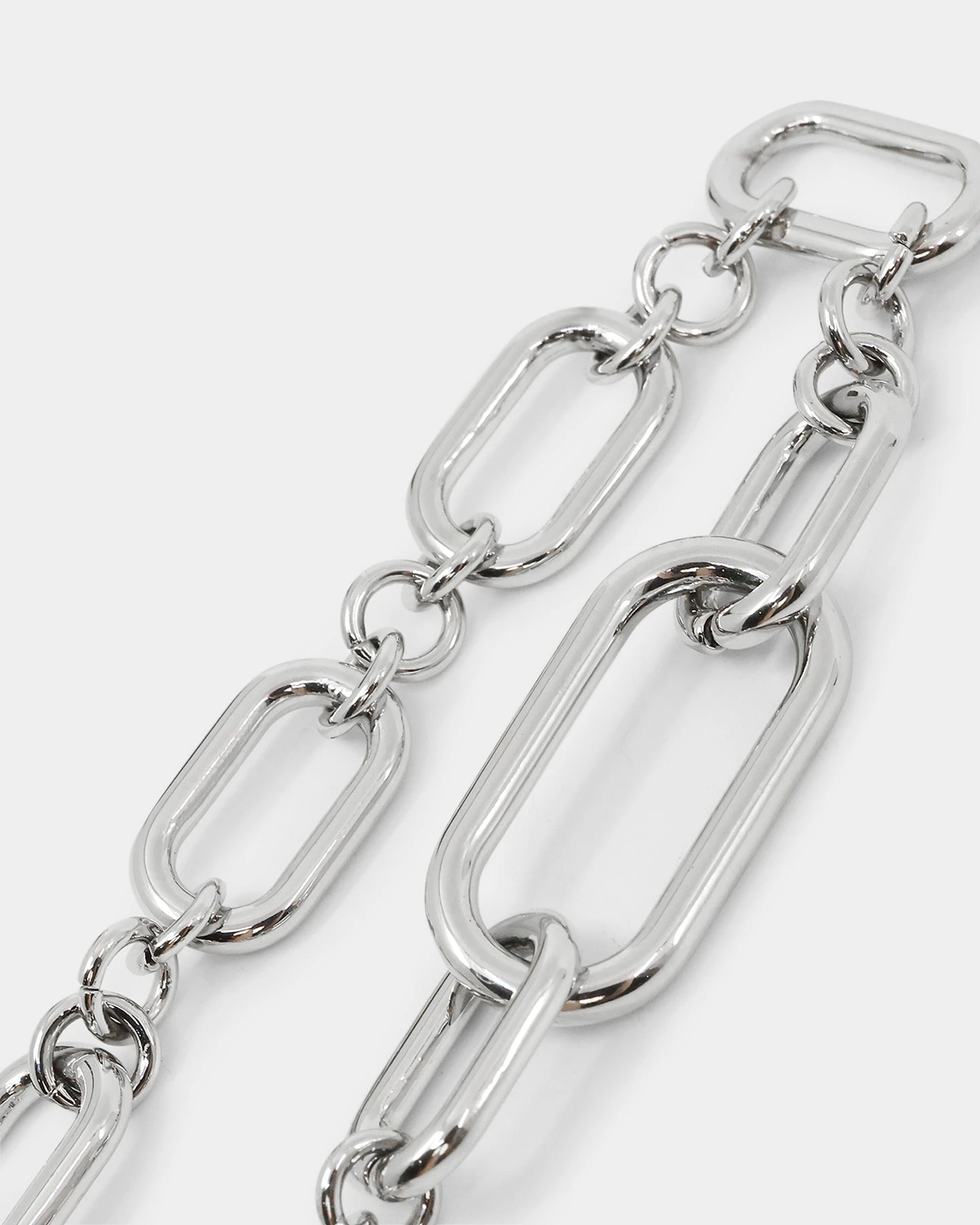 Raising Hell Women's Thick Link Chain White Gold 8 Raising Hell Women's Thick Link Chain White Gold - Image 6