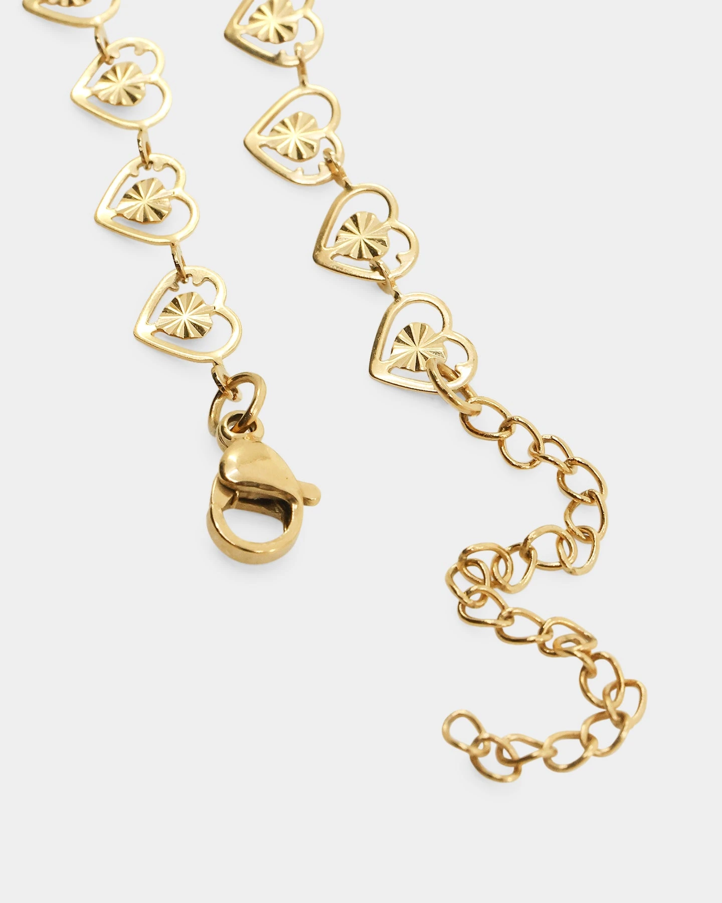 Raising Hell Women's London Hearts Necklace Gold 9 Raising Hell Women's London Hearts Necklace Gold - Image 7