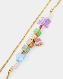 Raising Hell Women's Baby Beaded Shoe Chain Gold -Fashion Clothing Store 09000609 YG200 default 0050